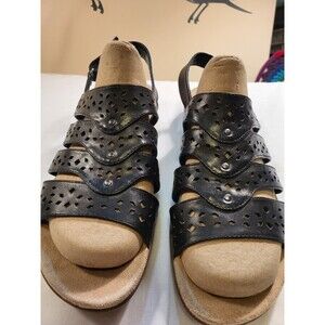 Kim Rogers Women's Black Sandals, 9, Very Good Condition